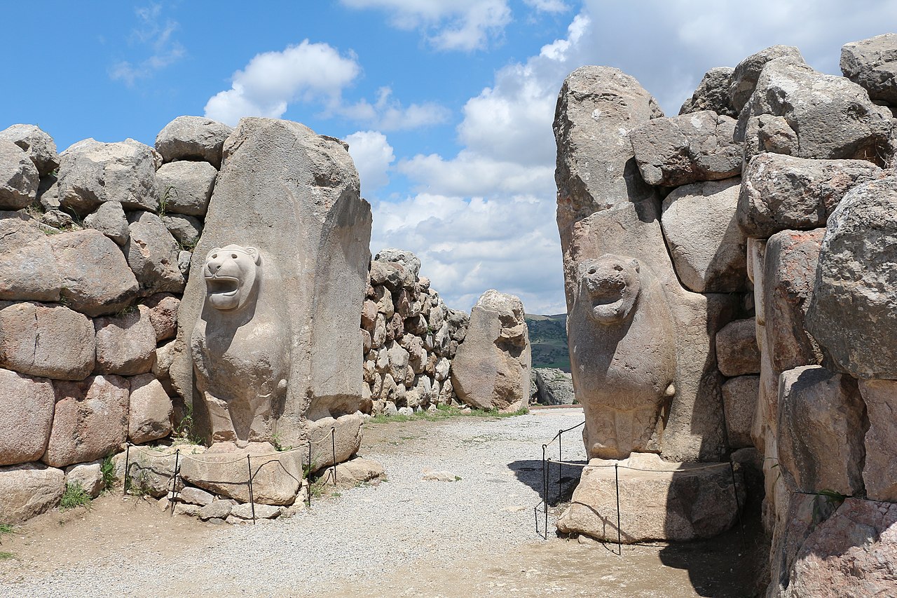 The Lion Gate of Hattusa, the Hittite capital