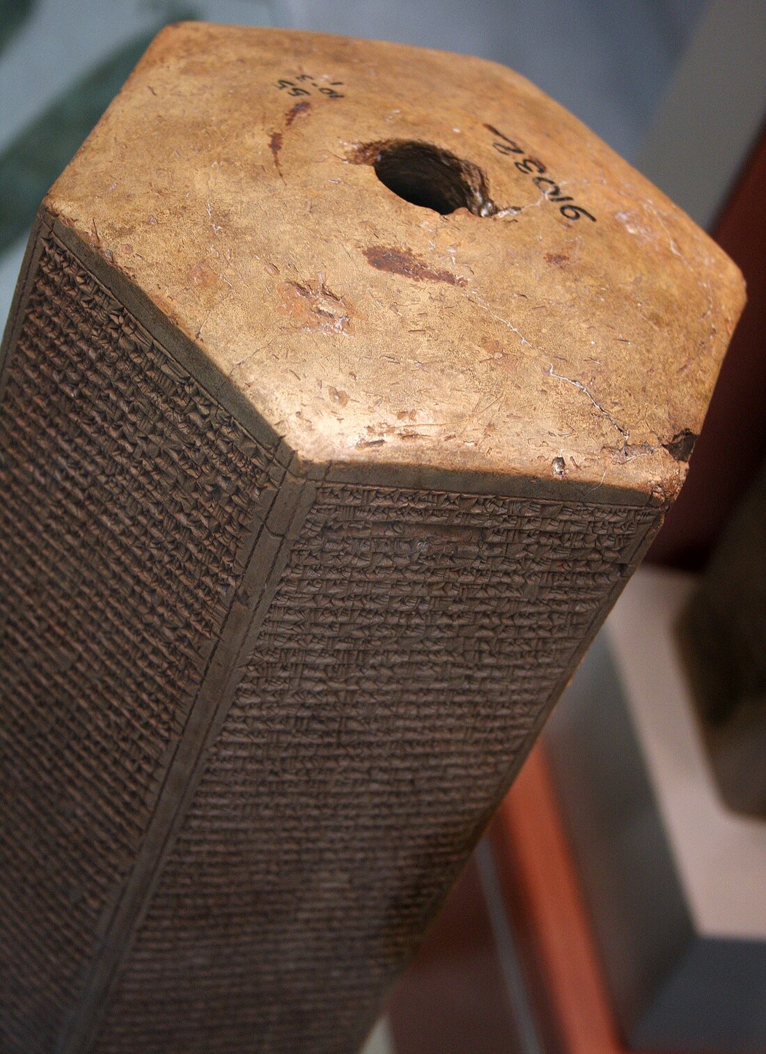 The Taylor Prism, Sennacherib's annals, in the British Museum